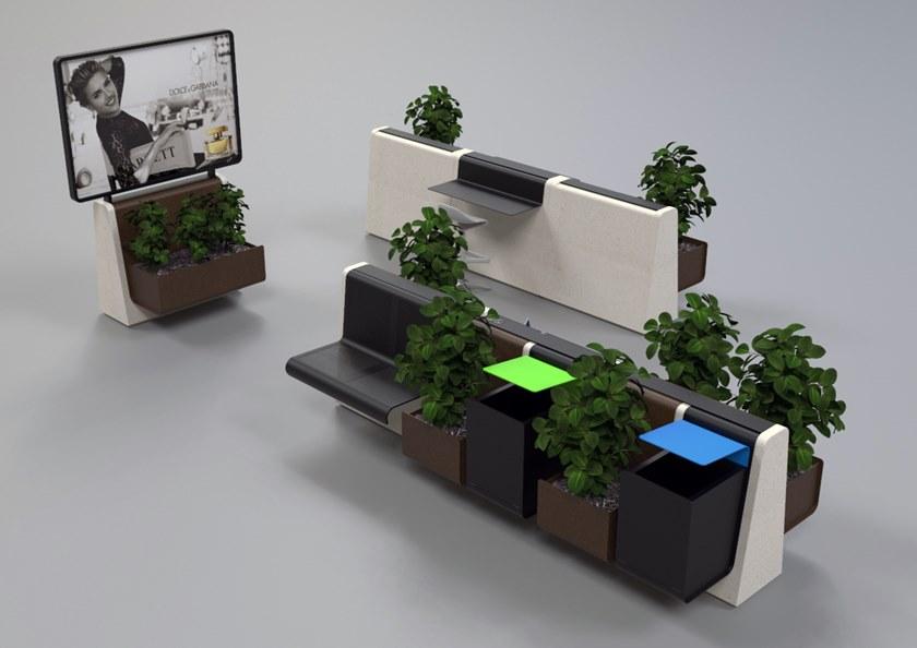 Manufatti Viscio Кашпо для общественных мест / мусорное ведро Cling sun-id-1400985 - Вид №1