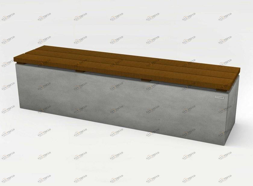 CO33 Садовая скамейка из бетона Angulus Gb 3