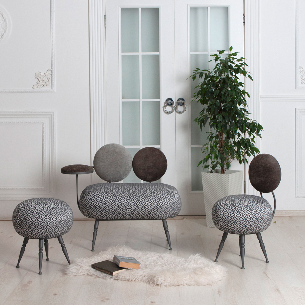 14041 Банкетка Пьяно Люкс грей BOGACHO 4627174556155 - Вид №2