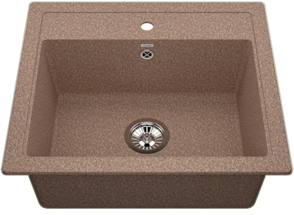 98264849 Мойка врезная прямоугольная 50.5x21x58.5 см VIGRO VG204 терракотовый искусственный камень цвет терракот STLM-0611444