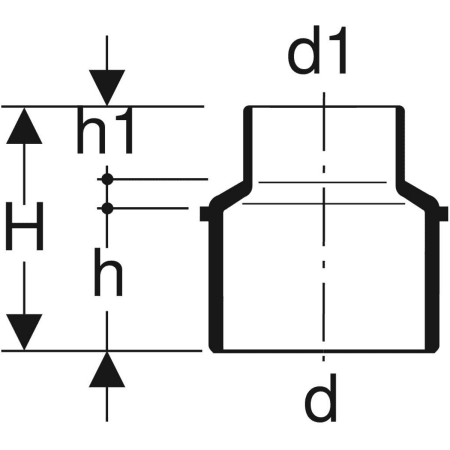 310.062.14.1 Переход концентрический Geberit Silent-db20 Geberit  - Вид №2