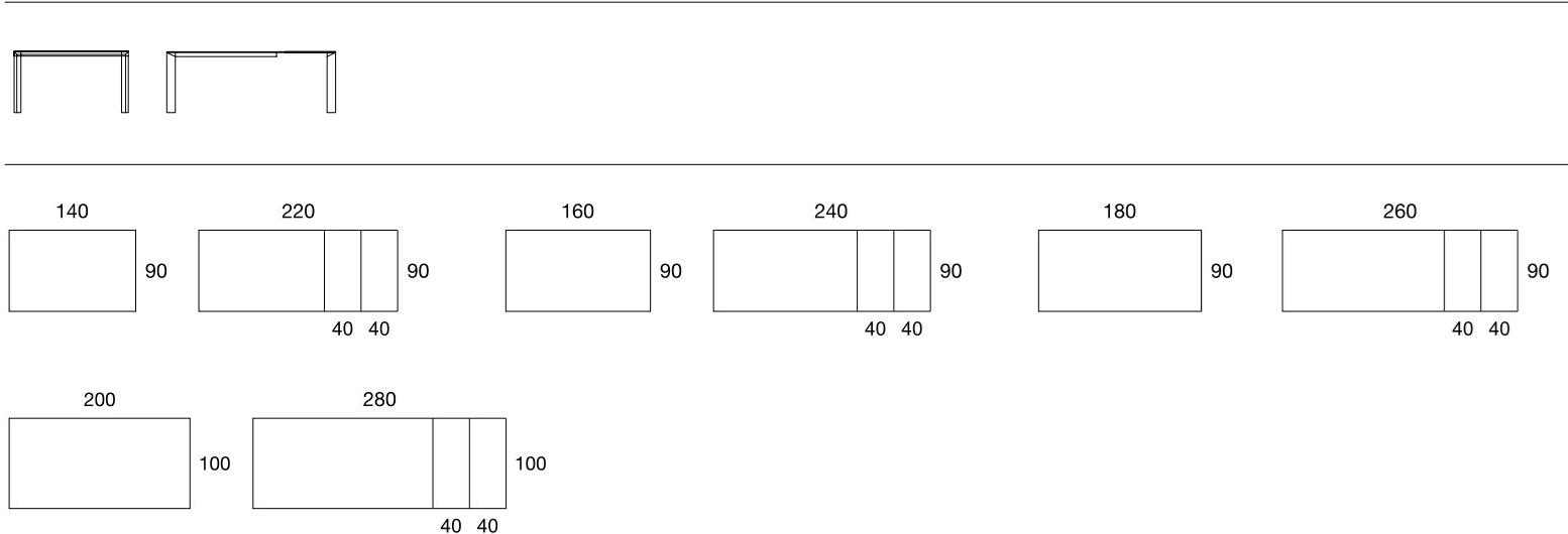 Pointhouse Раздвижной прямоугольный стол на колесиках Krono sun-id-1507266 - Вид №11