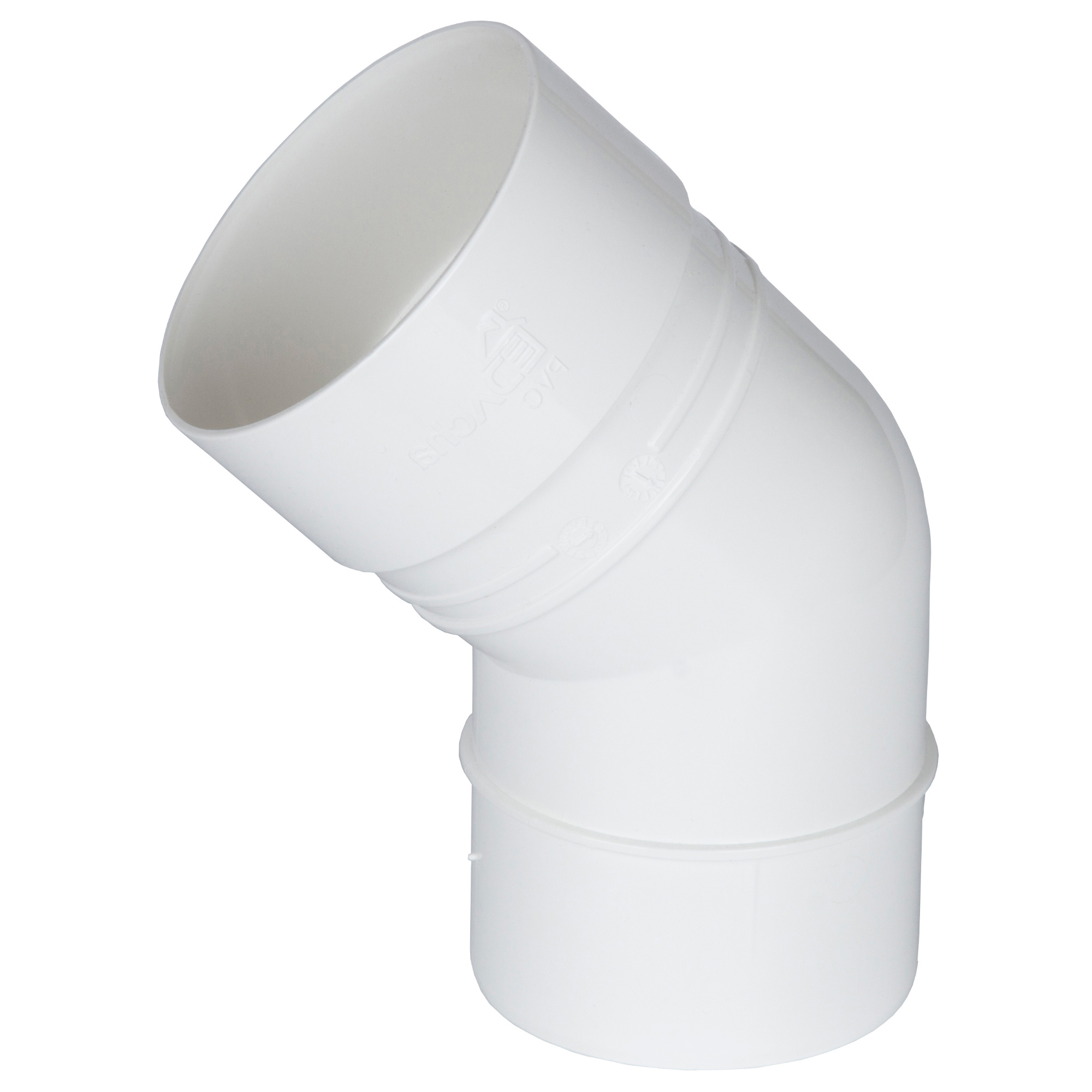 81930127 Колено Dacha 80 мм 45 градусов белый STLM-0014093 DÖCKE 