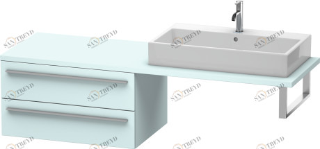 XL543900909 X-Large Шкафчик для консоли Светло-голубой матовый декор Duravit