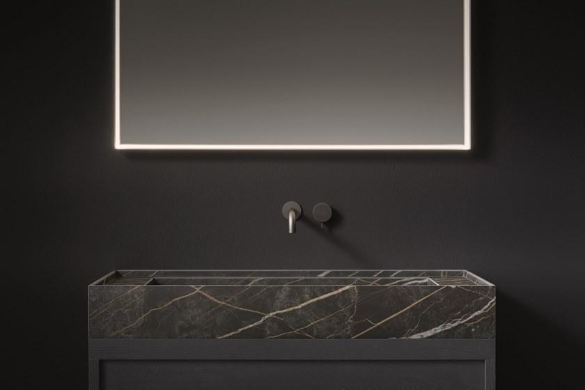 NOVELLO Настенная тумба под умывальник из ламината с зеркалом Craft 2.0 sun-id-1383910 - Вид №7