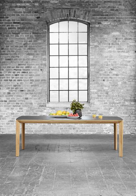 solpuri Прямоугольный обеденный стол из керамики и тика Lodge sun-id-1407066 - Вид №4