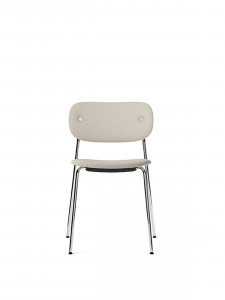 1178008-000302ZZ MENU Обеденный стул, полностью обитый, хром Доппиопанама - T14012 / 004