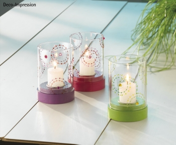 3845800 Трафарет пластиковый самоклеящийся, 9,5x20 см, круг, сердце и цветок, упак. 1 шт. Rayher 