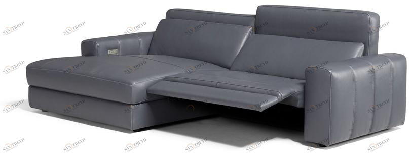 Egoitaliano Модульный кожаный диван-кресло с шезлонгом Marni sun-id-1426889