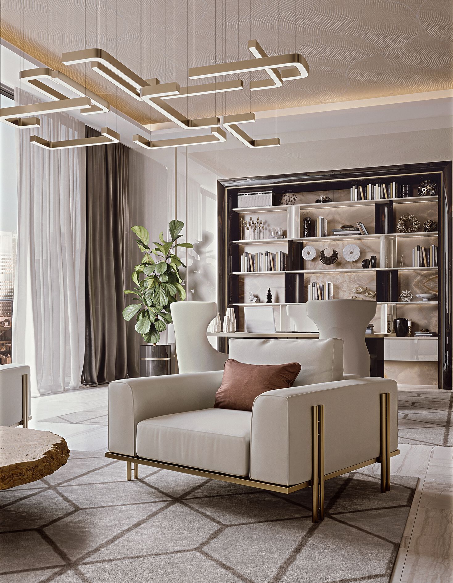 Кожаное кресло с подлокотниками Bizzotto Italia Atmosphera ARCH-00132983 - Вид №2