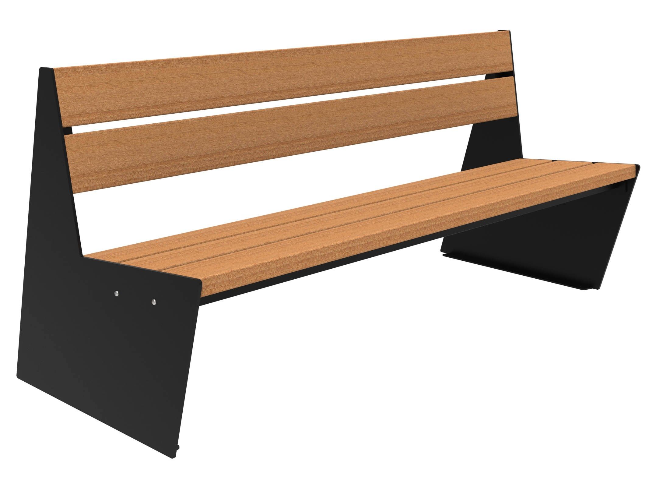 Скамья из окуме со спинкой Lazzari Sharp ARCH-00087617 - Вид №41