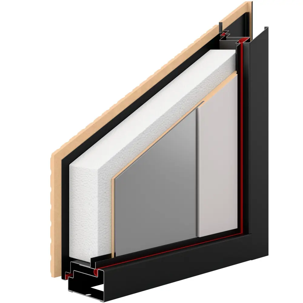 Дверь входная металлическая Браун Скай 95x205 см левая шелк белый с зеркалом TOREX STLM-2201780 - Вид №15