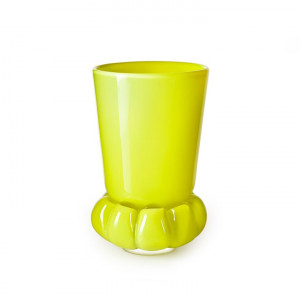 44137 Ваза "Падам", жёлтая, 250/150 мм. Maleras