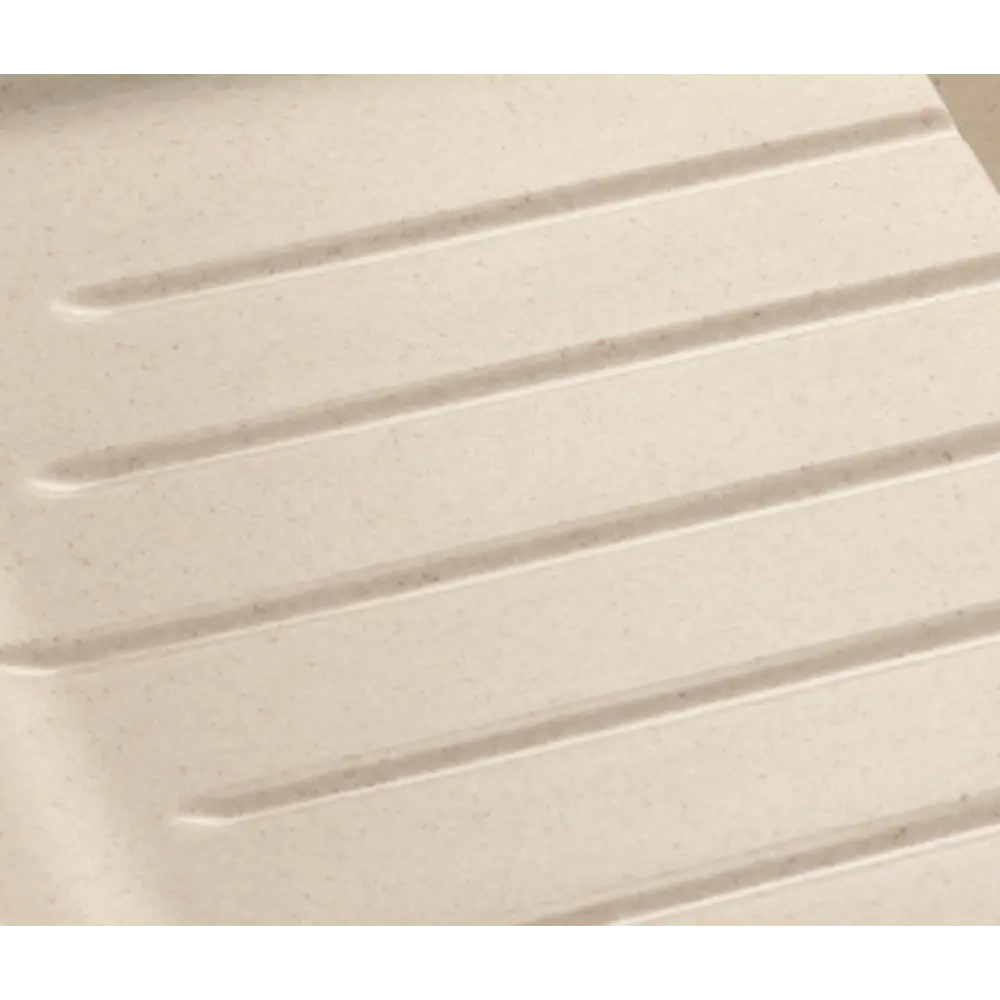 Мойка кухонная ЭКО-М М-09 с боковым крылом, мраморная композит, светло-бежевая 89347422 Мойка врезная STLM-0877789 - Вид №3