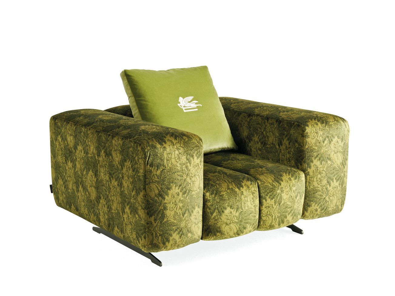 Тканевое кресло с подлокотниками ETRO Home Interiors Ratio ARCH-00069650 - Вид №1