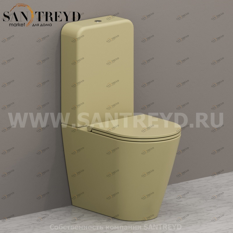 FO003SEFO008SEBA016 Компакт унитаз с бачком Желтый Ceramica Globo FORTY3 Италия