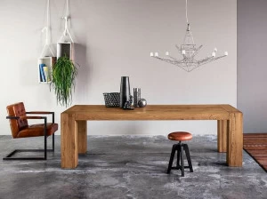 Devina Nais Прямоугольный обеденный стол из массива дерева Brooklyn