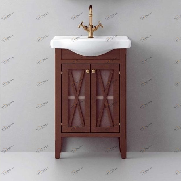 Avila Dos Тумба напольная "Крестовины" с раковиной ETNA 55 Color 27 COUNTRY ETNA COUNTRY 01040080120360N27