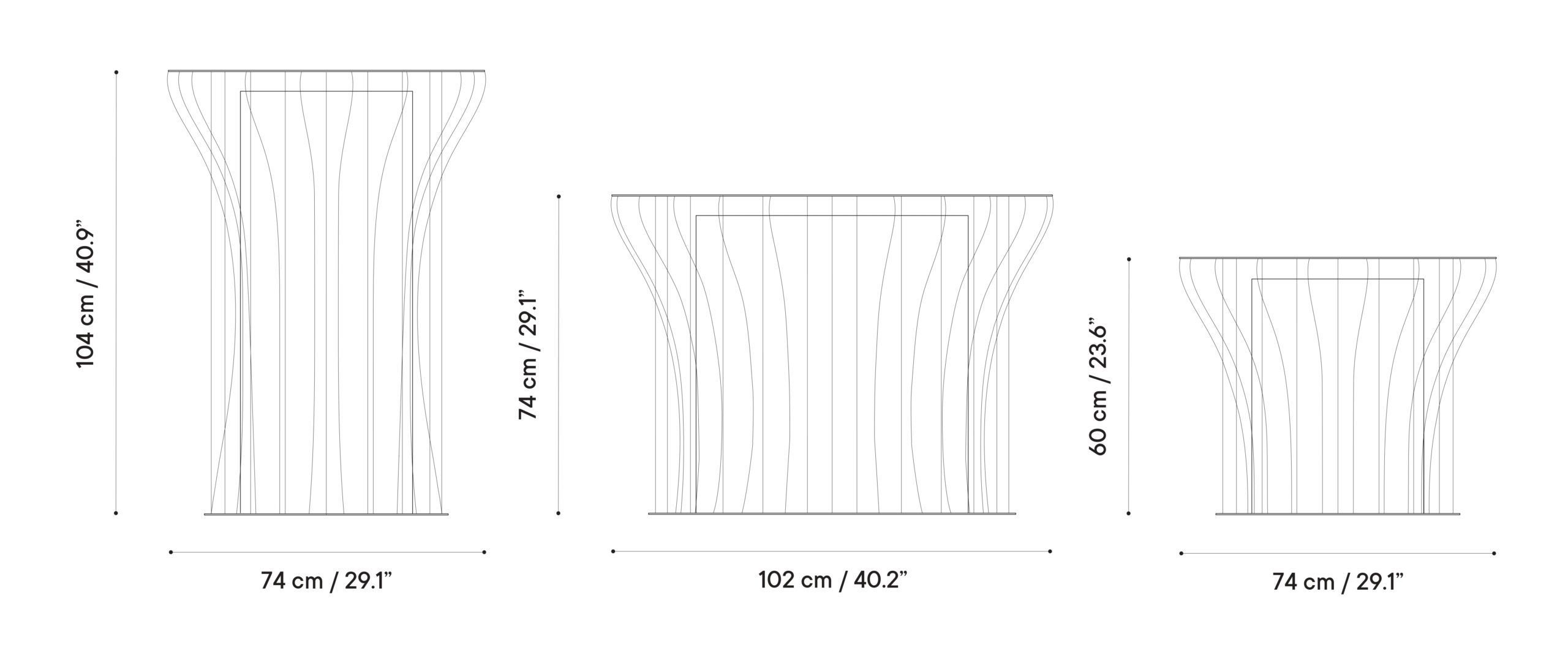 Круглый стальной садовый горшок с порошковым покрытием iSimar Ривьера ARCH-00003000 - Вид №2