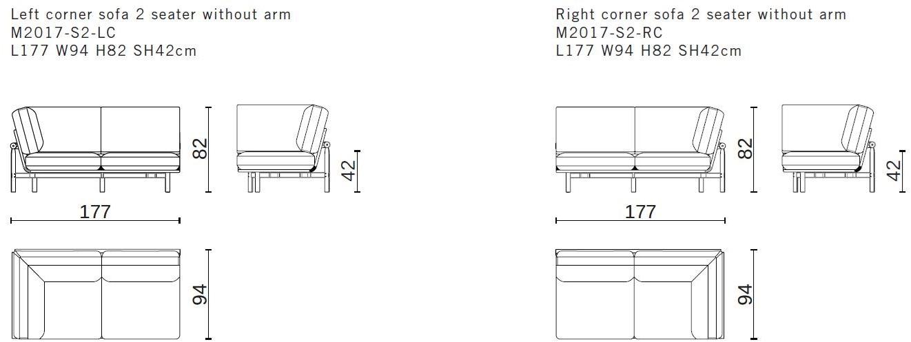 District Eight 2-местный тканевый диван Stilt M2016-s2  - Вид №5