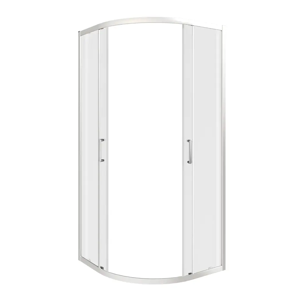 Душевая ширма Makiato 1/4 круга 80x80x190см цвет профиля хром раздвижная стекло 5мм прозрачное 89413583 STLM-2050325 Santreyd Makiato New - Вид №3
