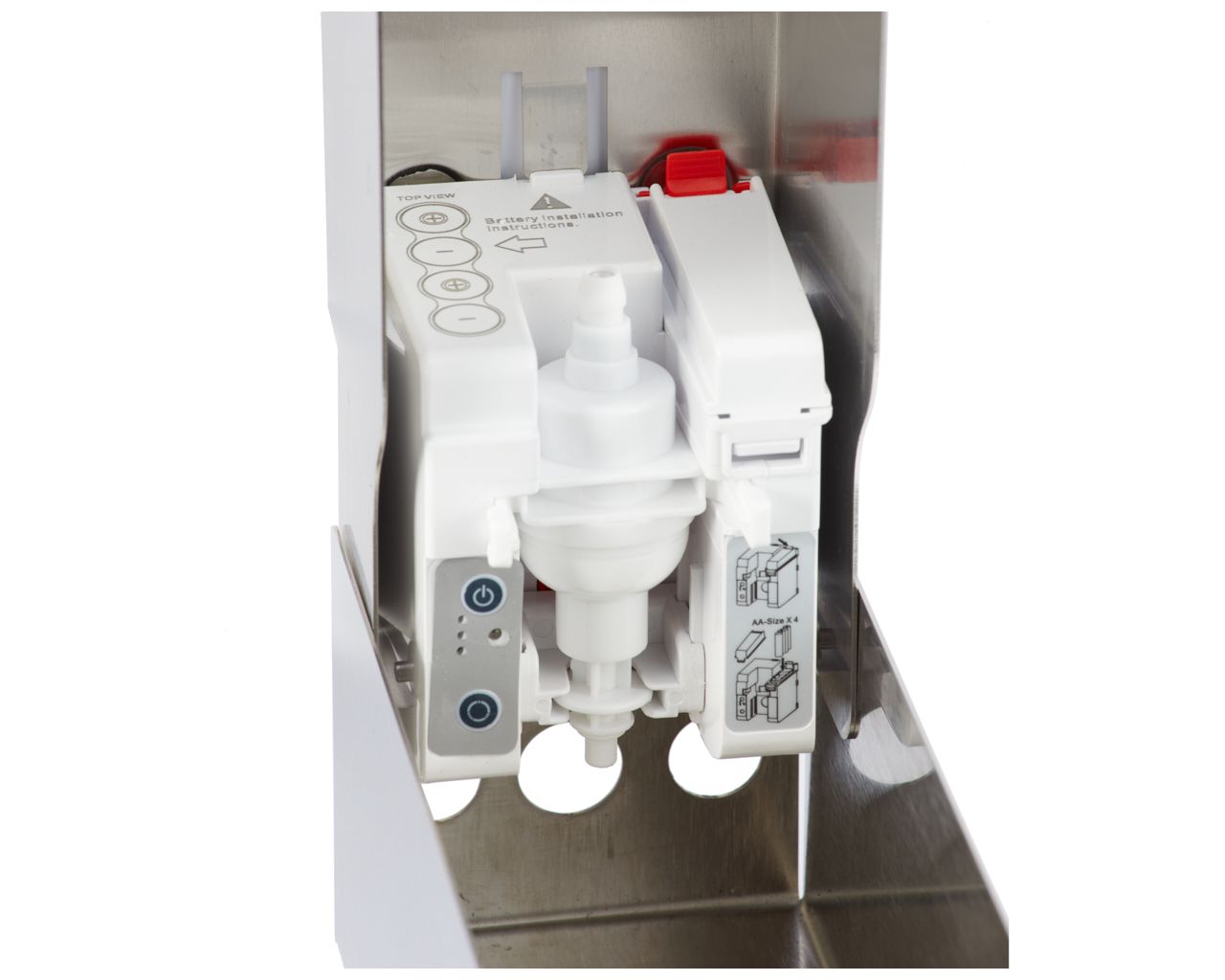 DSP220 Бесконтактный автоматический дозатор пенного мыла STELLA AUTOMATIC SLIM для одноразовых картриджей 800 мл, полированная сталь Merida  - Вид №3