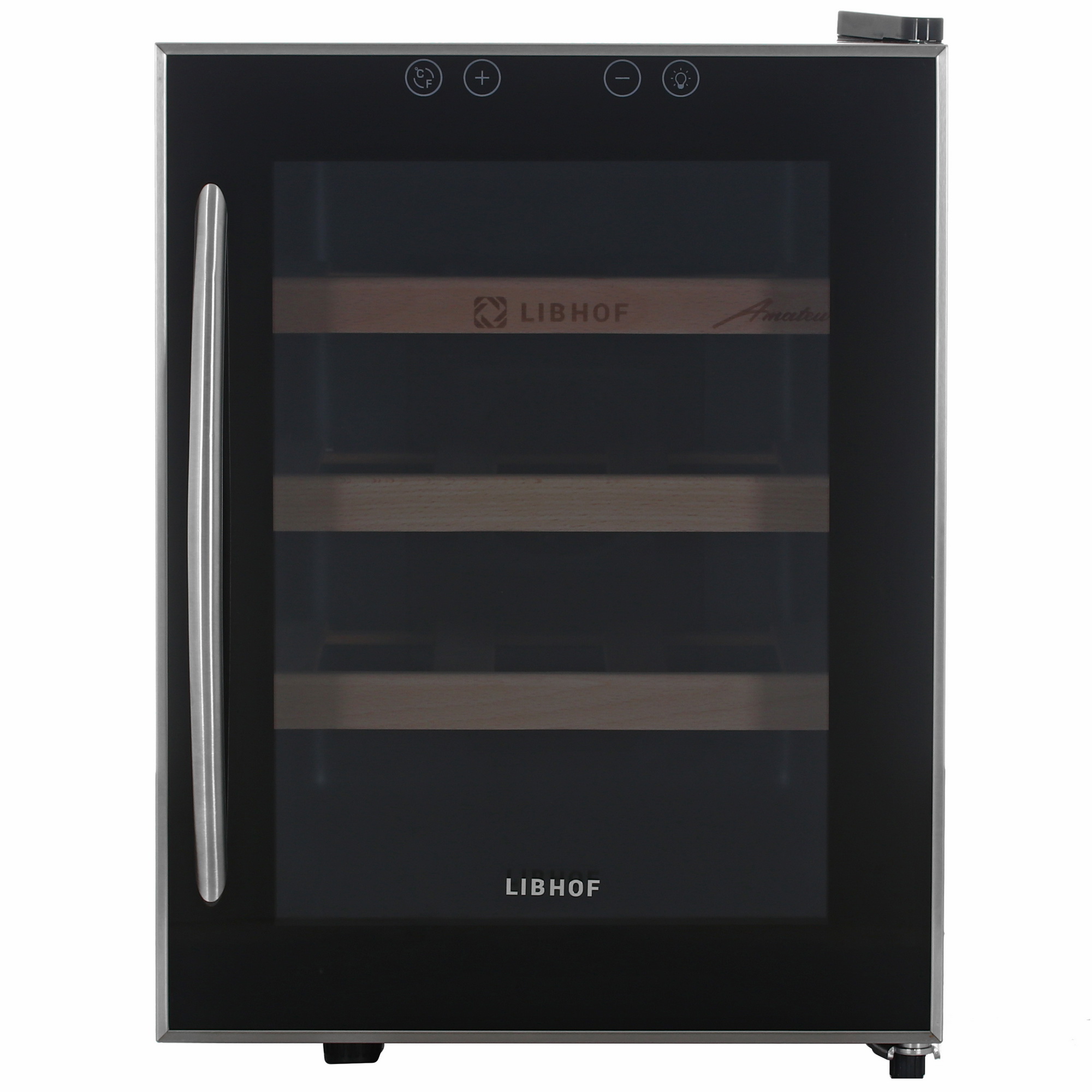 9965395 Винный шкаф Libhof AM-12 серебристый, черный STDN-0083367 - Вид №2
