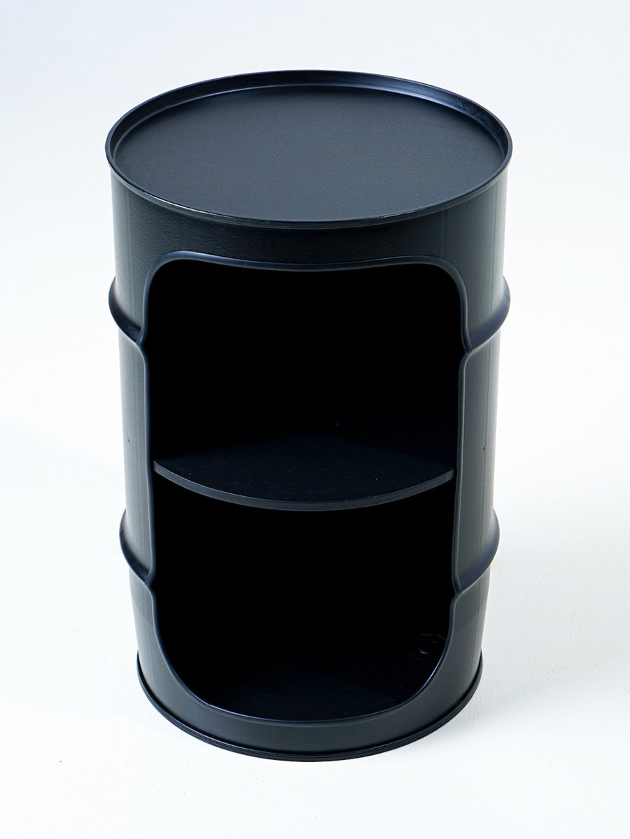 Бочка-шкаф декоративная металлическая черная Xt Black STARBARREL  00-3895256 Черный  - Вид №2