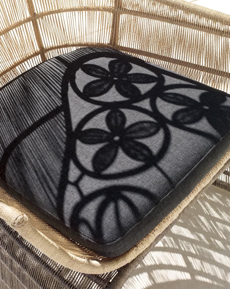 Садовое кресло с плетением из полиэтилена или абаки B&B Italia Outdoor кринолин ARCH-00072473 - Вид №5