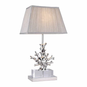 Настольная лампа BT-1004 nickel от Delight Collection DELIGHT COLLECTION ФЛОРИСТИКА 244897 Прозрачный;серебро