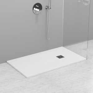 703430 Душевой поддон из минерального литья БЕЛЫЙ МАТОВЫЙ в комплекте с сифоном, Kerasan DOCCIA Италия