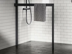 NOVELLINI Вешалка для полотенец из алюминия для стенки душа Kuadra h frame