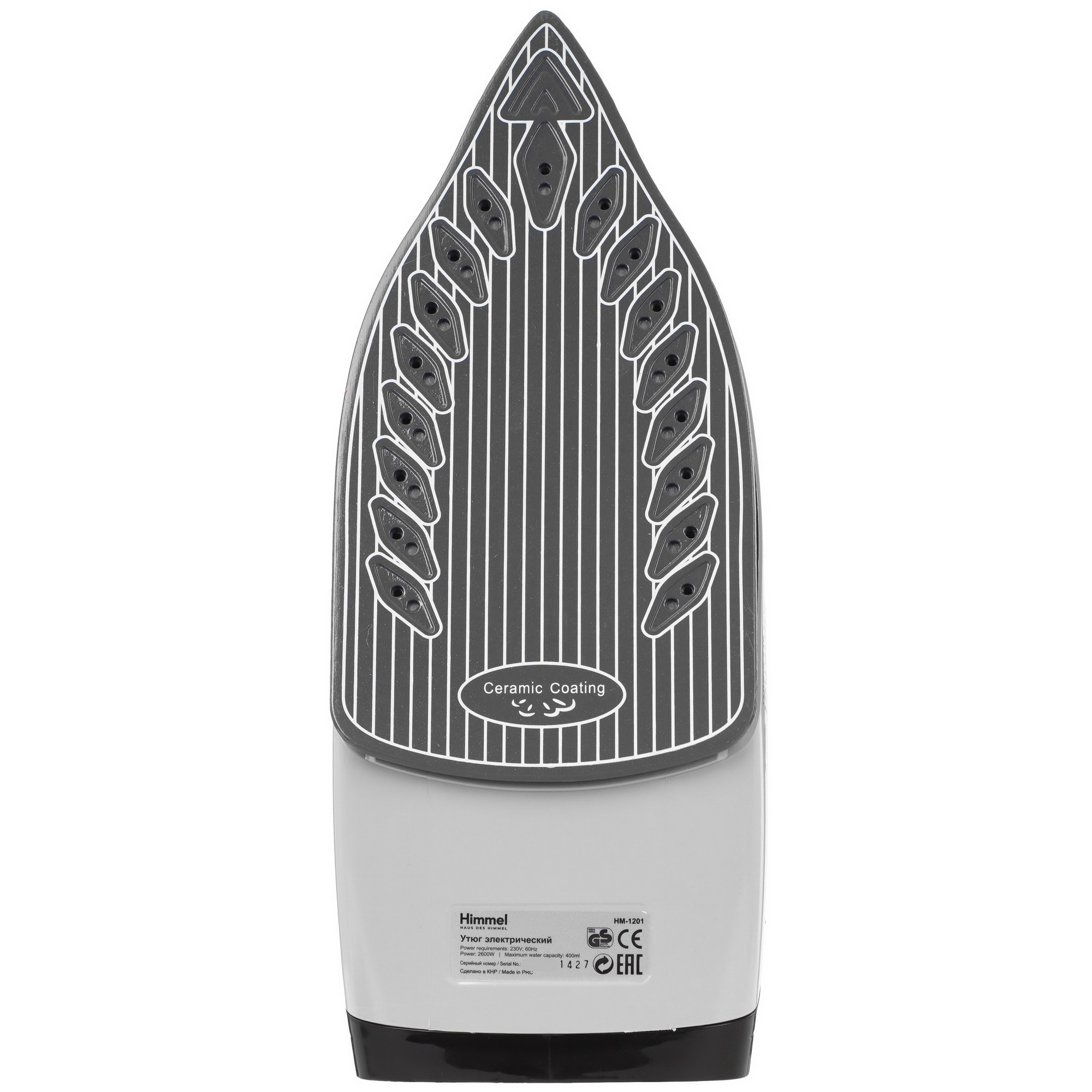 9232419 Утюг Himmel HM-1201 черный STDN-0014450 - Вид №3