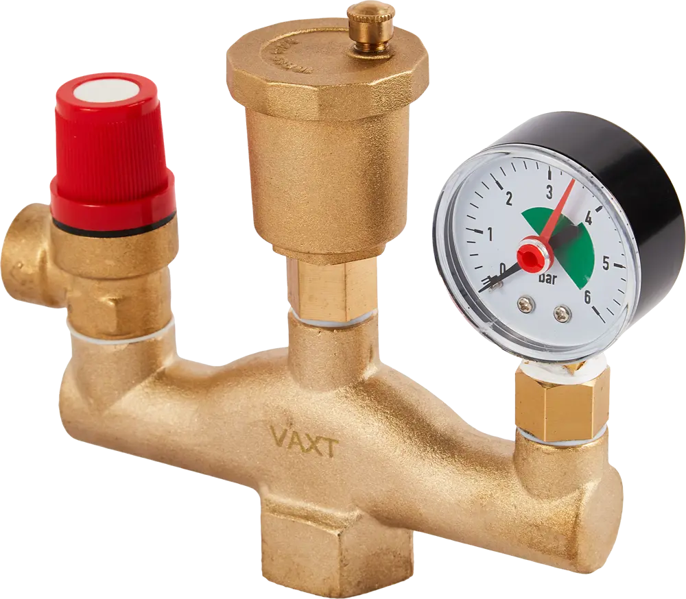 Группа безопасности Santreyd Vaxt для систем отопления с манометром 87503356