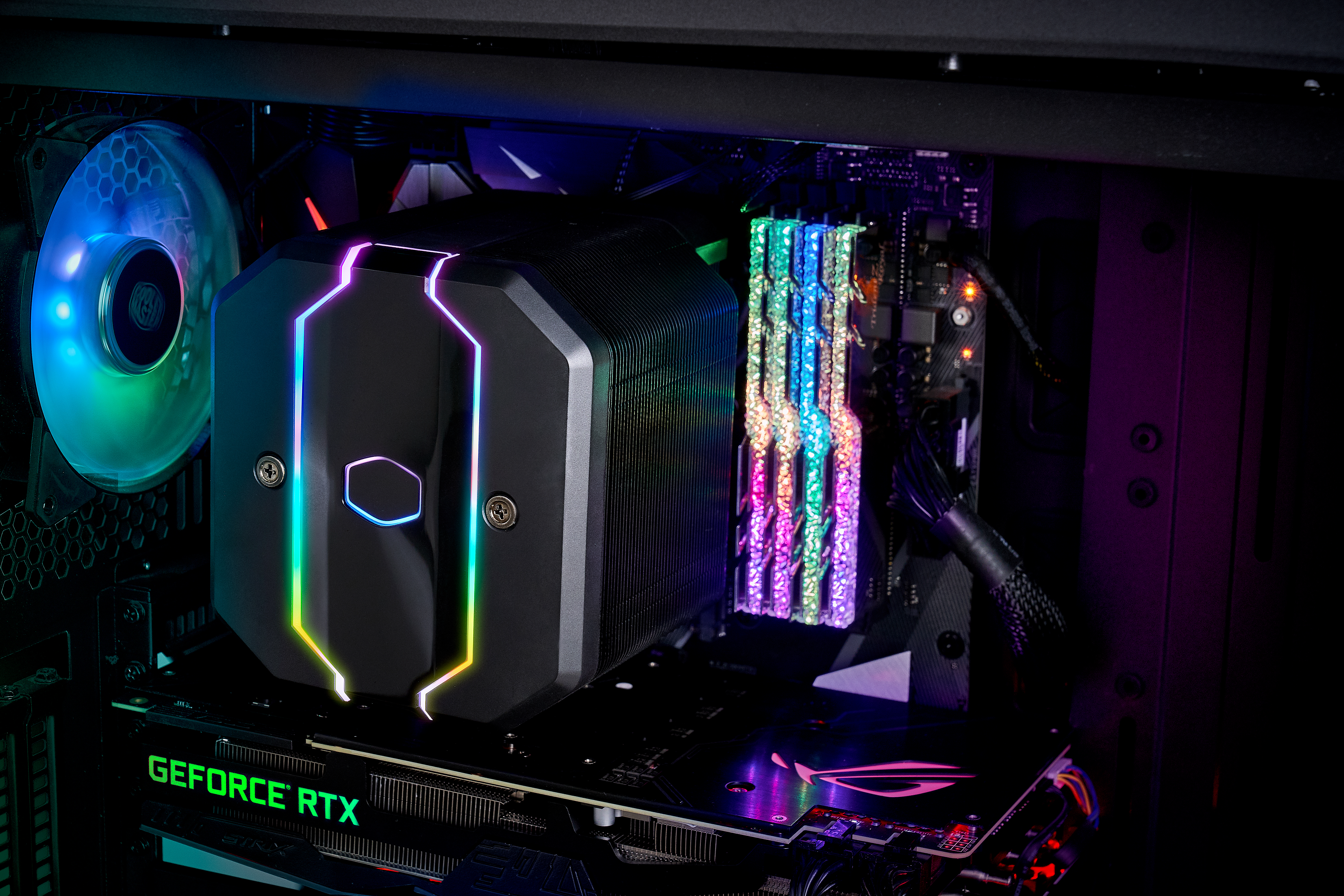 MAM-D6PN-120PA-R1 cpu air ma620m, 650-2000 rpm, 200w, argb led fan, argb led controller, full socket support Cooler Master Santreyd  - Вид №14