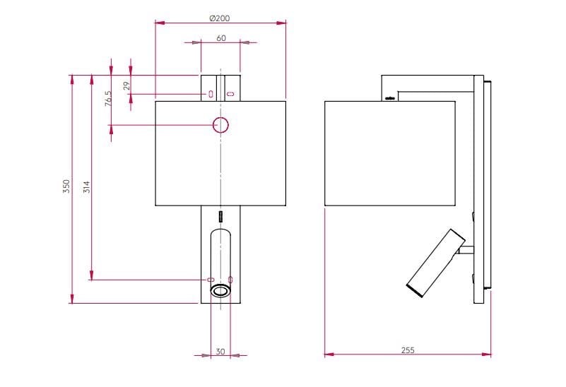 Регулируемая стальная лампа для чтения Astro Lighting ARCH-00046625 - Вид №6