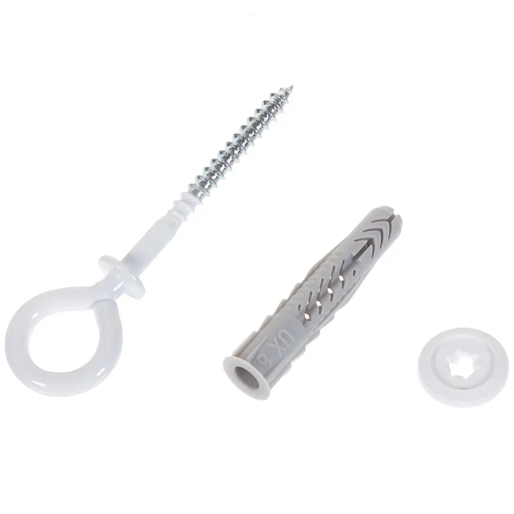 Дюбель универсальный Fischer UX с крюком-кольцом 8x50 мм нейлон цвет белый 2 шт STLM-2085303