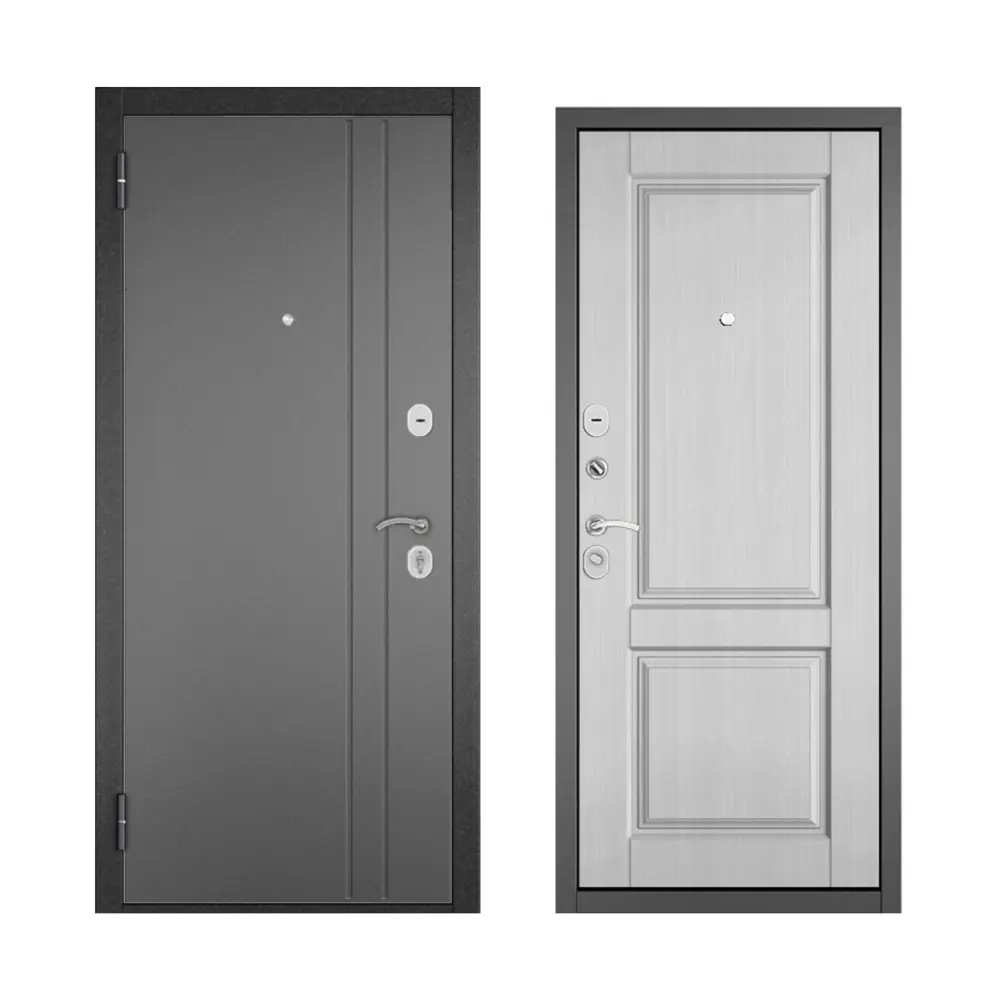 Дверь входная металлическая Home Eco 96x205 см левая ларче белый 86554432 STLM-2029583 Santreyd 