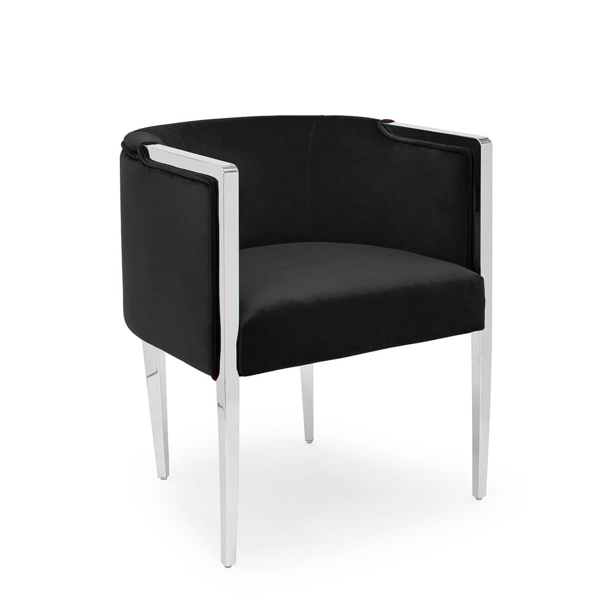 700417-B5 ABHIKA СТУЛ GARDA ROUND SKYBLUE/GOLD  - Вид №5