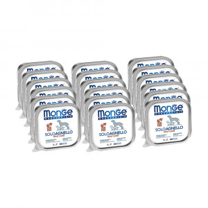 ПР0036658*24 Корм для собак Dog Monoproteico Solo паштет из ягненка конс. 150г (упаковка - 24 шт) Monge