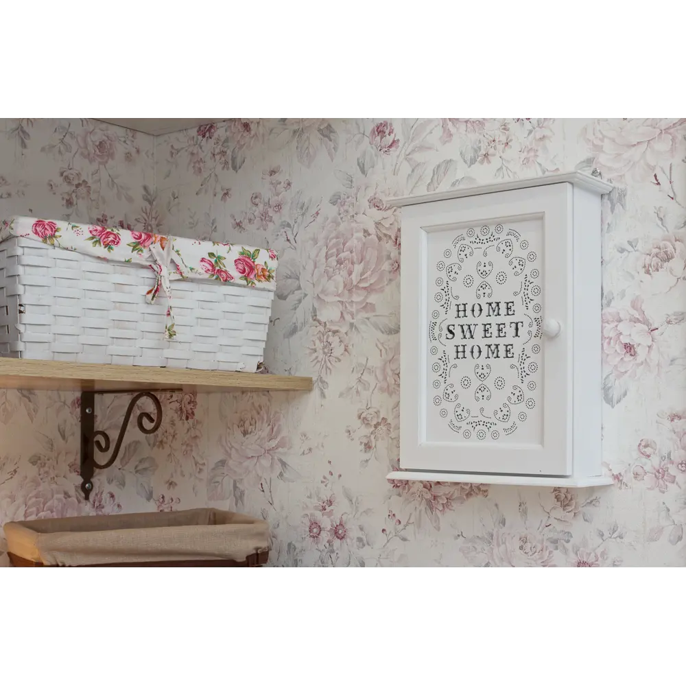 Корзина Ива с декоративным чехлом 30x16x21 см ротанг цвет белый STORIDEA STLM-2017609 - Вид №6