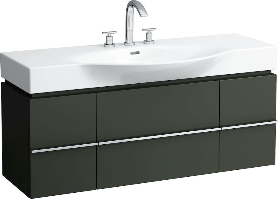 H4013020755481 Шкафчик под раковину, для раковин 811704, 812704, 2 выдвижных ящика с 2 дверцами, 2 стеклянные полки LAUFEN PRO - Вид №34