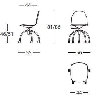 Операционный офисный стул с колесами SANCAL Body ARCH-00065599 - Вид №5