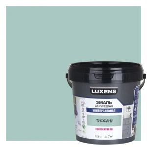 Универсальная эмаль Luxens цвет Тиффани полуматовая 0.9 кг 89345634