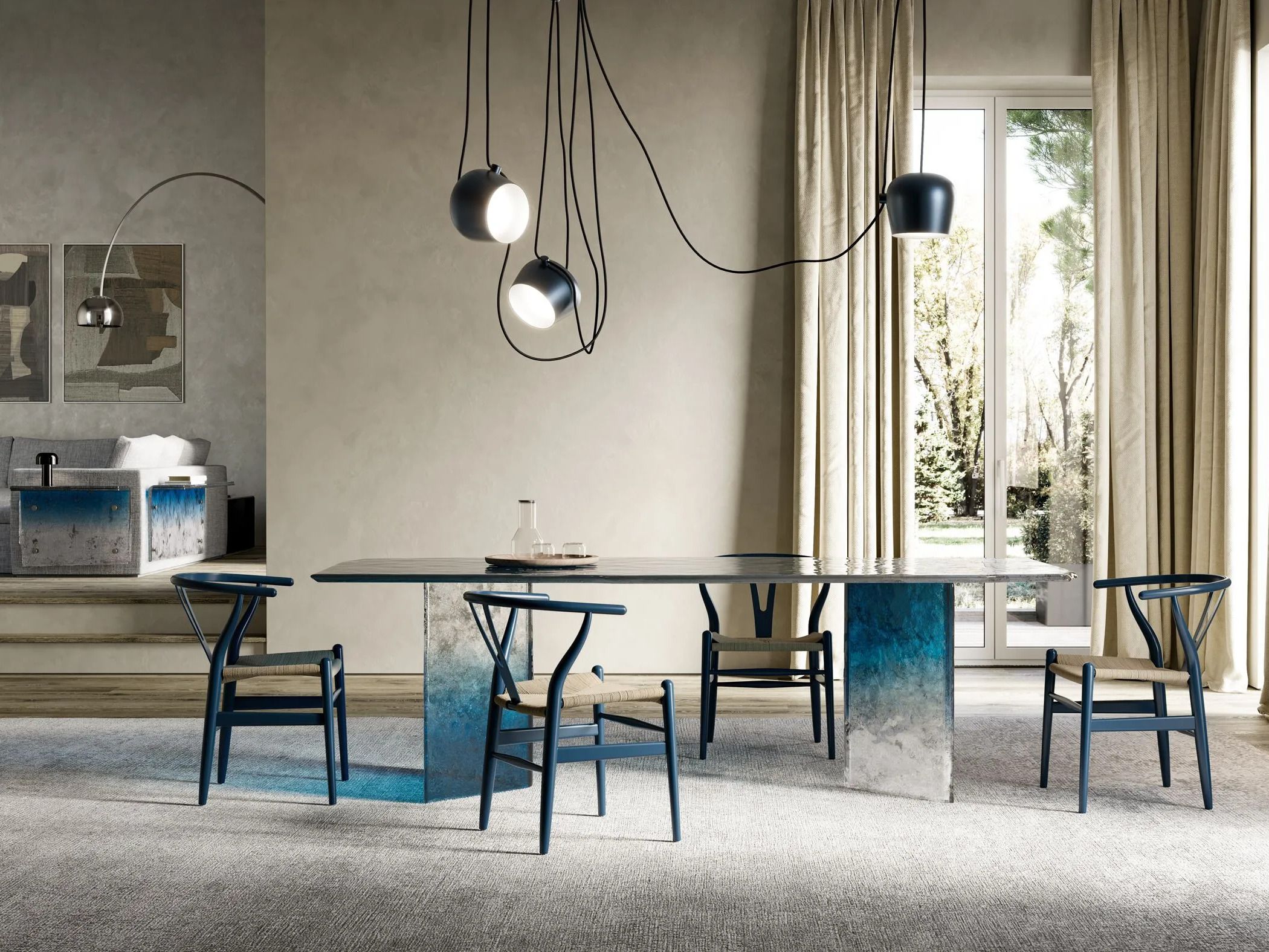 Прямоугольный стеклянный стол ARTE VENEZIANA Melt ARCH-00006676 - Вид №5