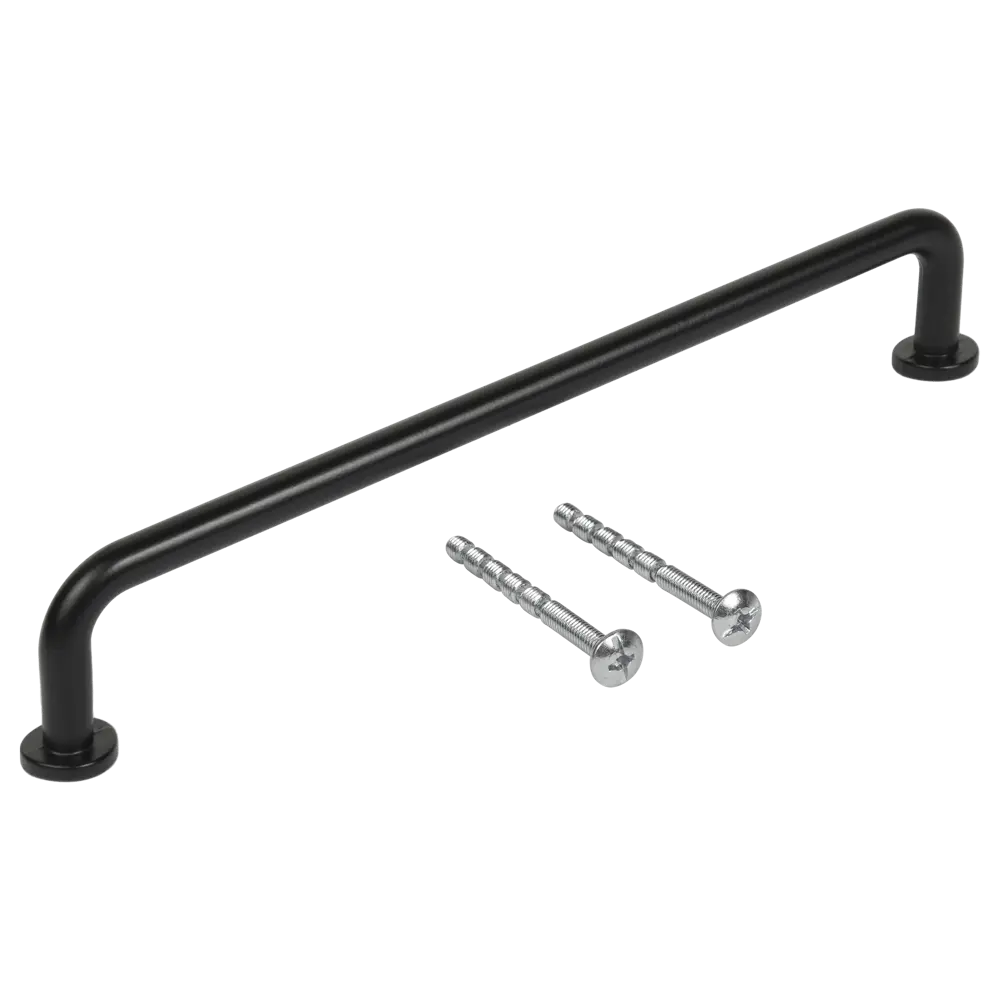 86858644 Ручка-скоба мебельная 296 160 мм цвет матовый черный STLM-1004374 Jet  - Вид №2