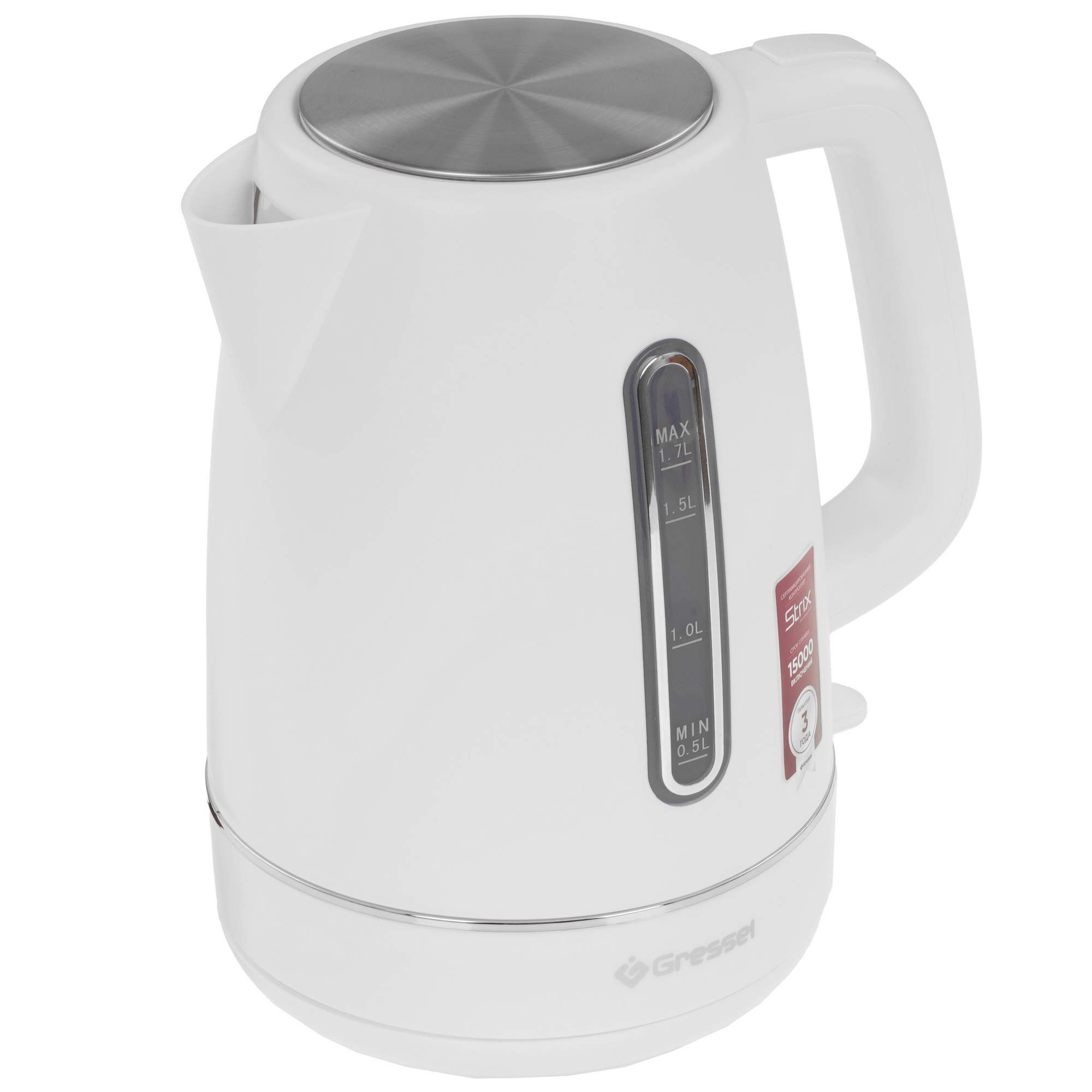 9256873 Электрочайник Gressel RGRK-771112 белый STDN-0078120 - Вид №2