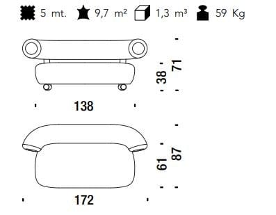Диванчик MOROSO труба ARCH-00120468 - Вид №3