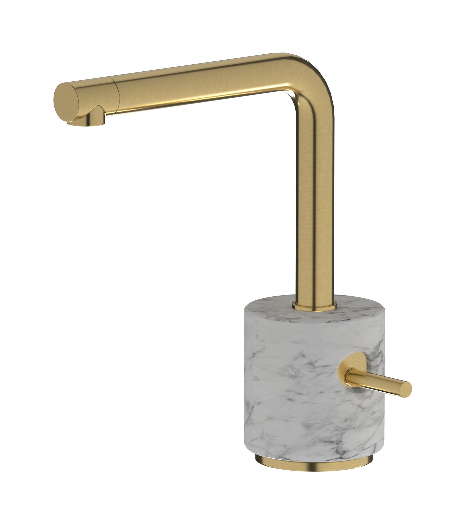 Смеситель для раковины с одной ручкой из мрамора IB мрамор + мрамор Elle ARCH-00119107 - Вид №16