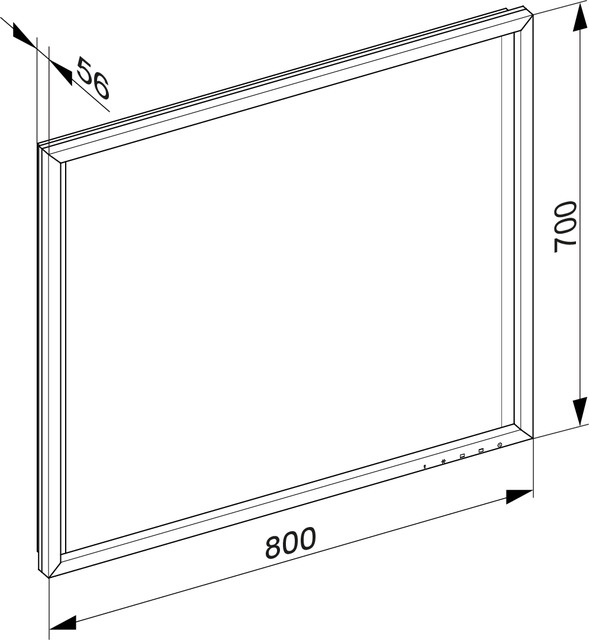 19097013500 Зеркало с подсветкой KEUCO Edition 90 - Вид №5